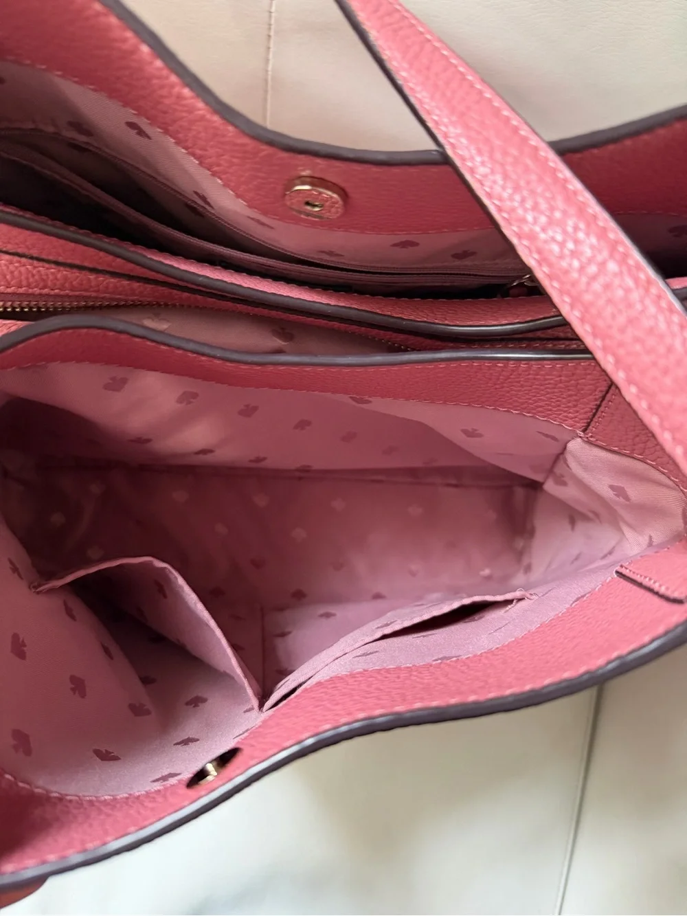 kate spade New York Pebbled Leather Pink Shoulder Bag